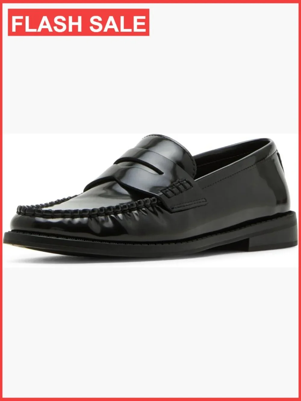 Women's Penny Loafer Slip-Ons - PU Leather Flats